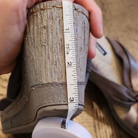 Silver wedges size 7 or 38 New only tried on - Picture 5 of 6